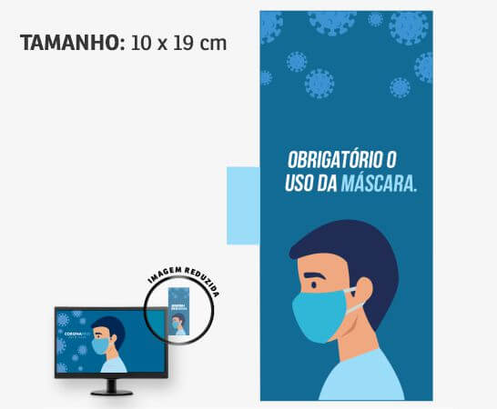 Display de Monitor Pvc Branco 0,50 - Retangular