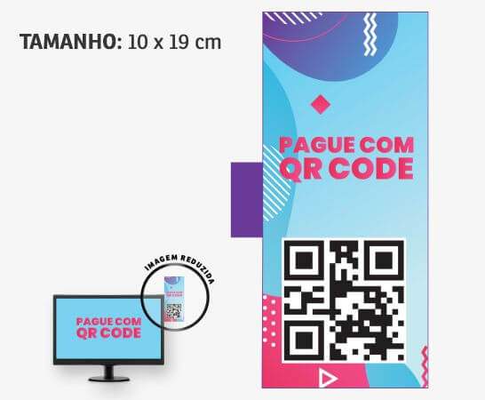 Display de Monitor Pvc Branco 0,50 - Retangular