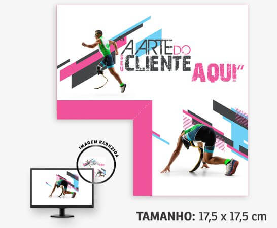 Display de Monitor Pvc Branco 0,50 - Quadrado