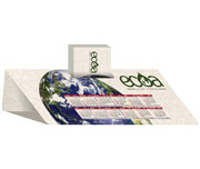 Calendário De Mesa Porta Cartões Simples Reciclato Sem Verniz