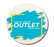 Etiquetas Padrão Redondo Bopp Branco Com Laminação Holográfica (43x43mm)
