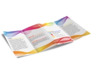 Folders E Mala Direta Couchê 115g Sem Verniz 3 dobras