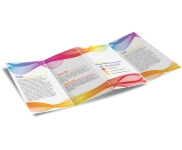 Folders E Mala Direta Couchê 150g Sem Verniz 3 dobras