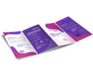 Folders E Mala Direta Couchê 150g Sem Verniz 3 dobras