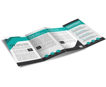 Folders E Mala Direta Couchê 70g Sem Verniz 3 dobras