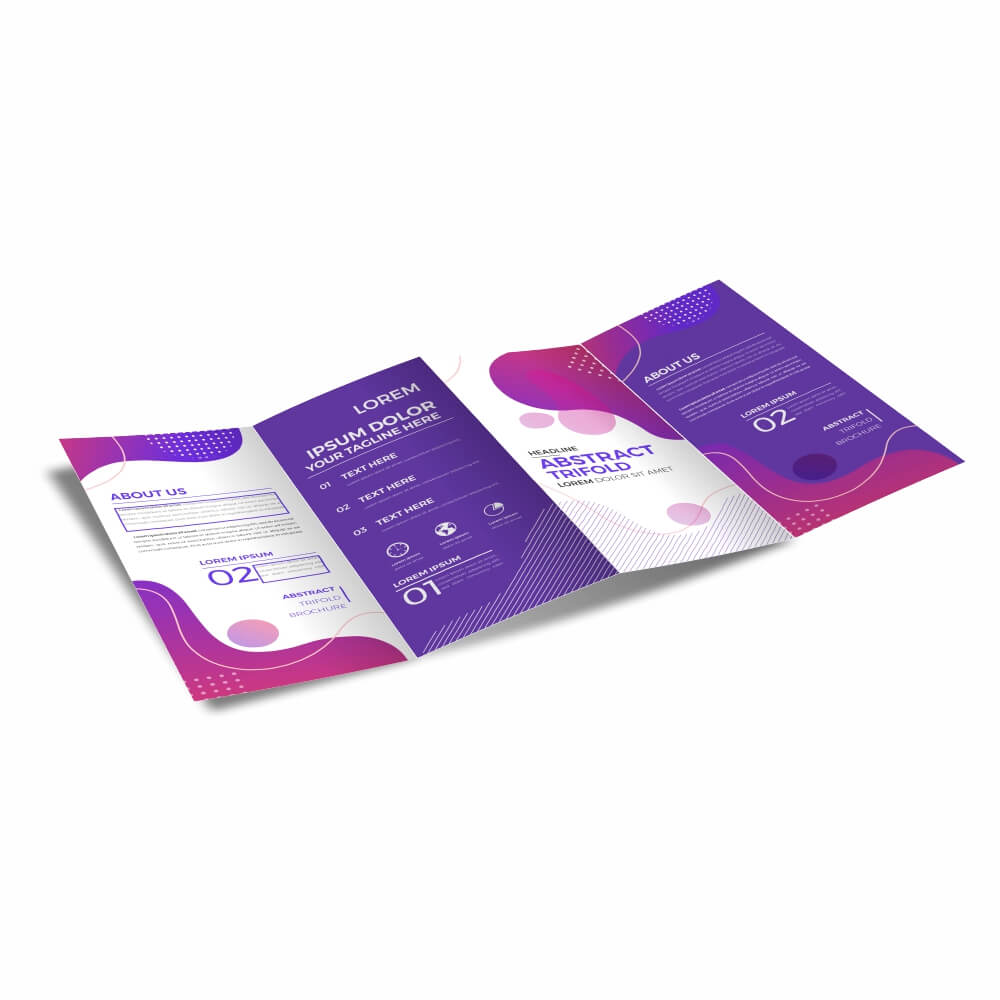 Folders E Mala Direta Couchê 150g Sem Verniz 3 dobras