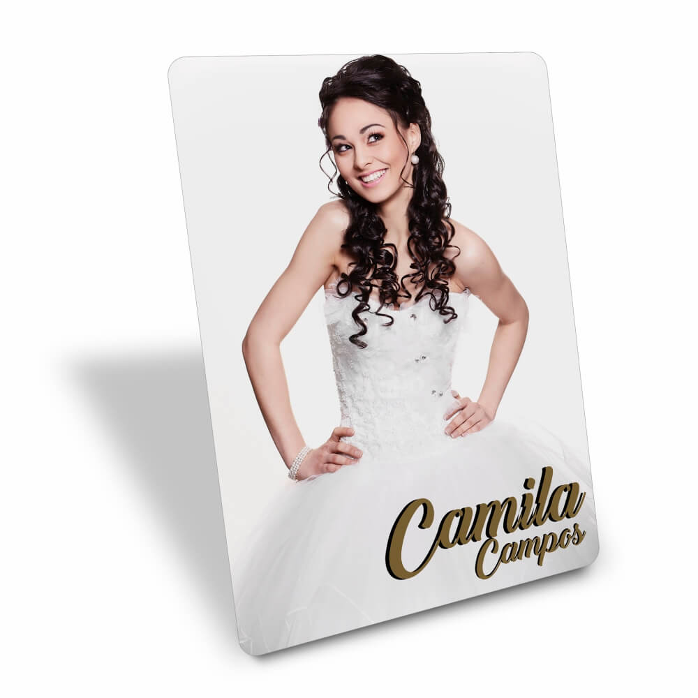 Foto Com Suporte Pvc 0,50mm Premium Branco (100x140mm)