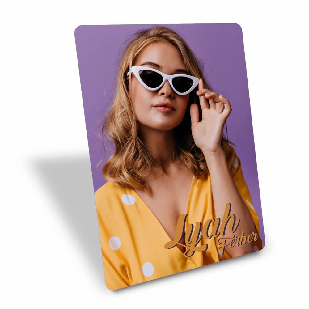 Foto Com Suporte Pvc 0,50mm Premium Branco (100x140mm)