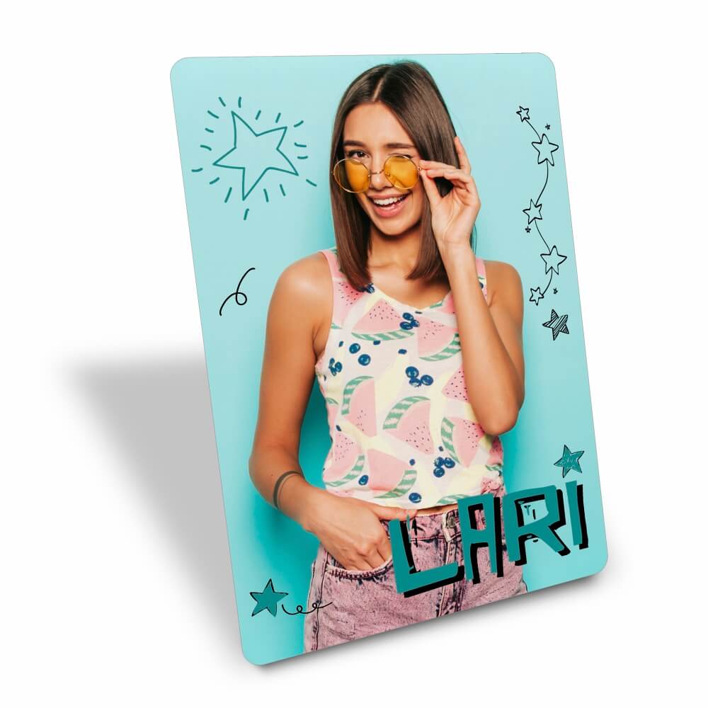 Foto Com Suporte Pvc 0,50mm Premium Branco (100x140mm)