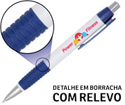 Canetas Impressão Colorida Plásticas Comercial Azul