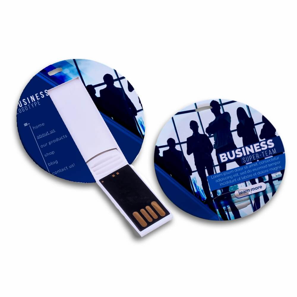 Pen Card Memória de 64gb (Redondo 45x45mm)