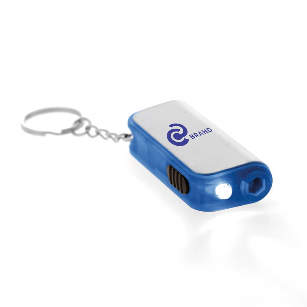 Chaveiro Com Led Gobo Com Ferramenta Azul