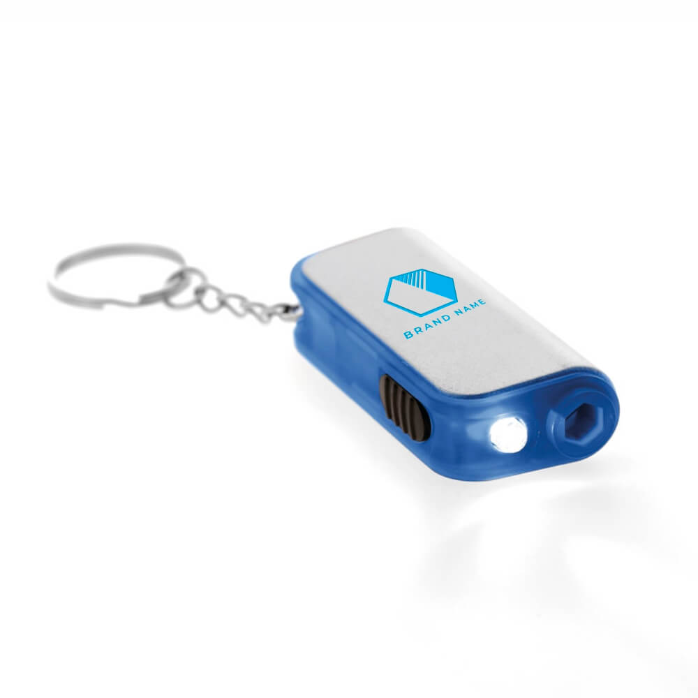 Chaveiro Com Led Gobo Com Ferramenta Azul