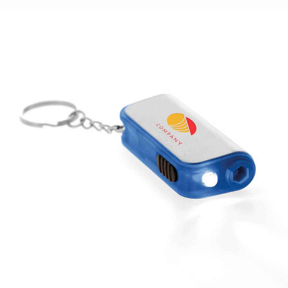 Chaveiro Com Led Gobo Com Ferramenta Azul