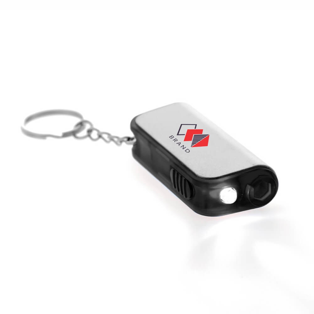 Chaveiro Com Led Gobo Com Ferramenta Preto