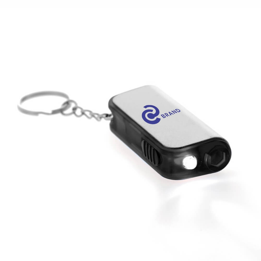 Chaveiro Com Led Gobo Com Ferramenta Preto