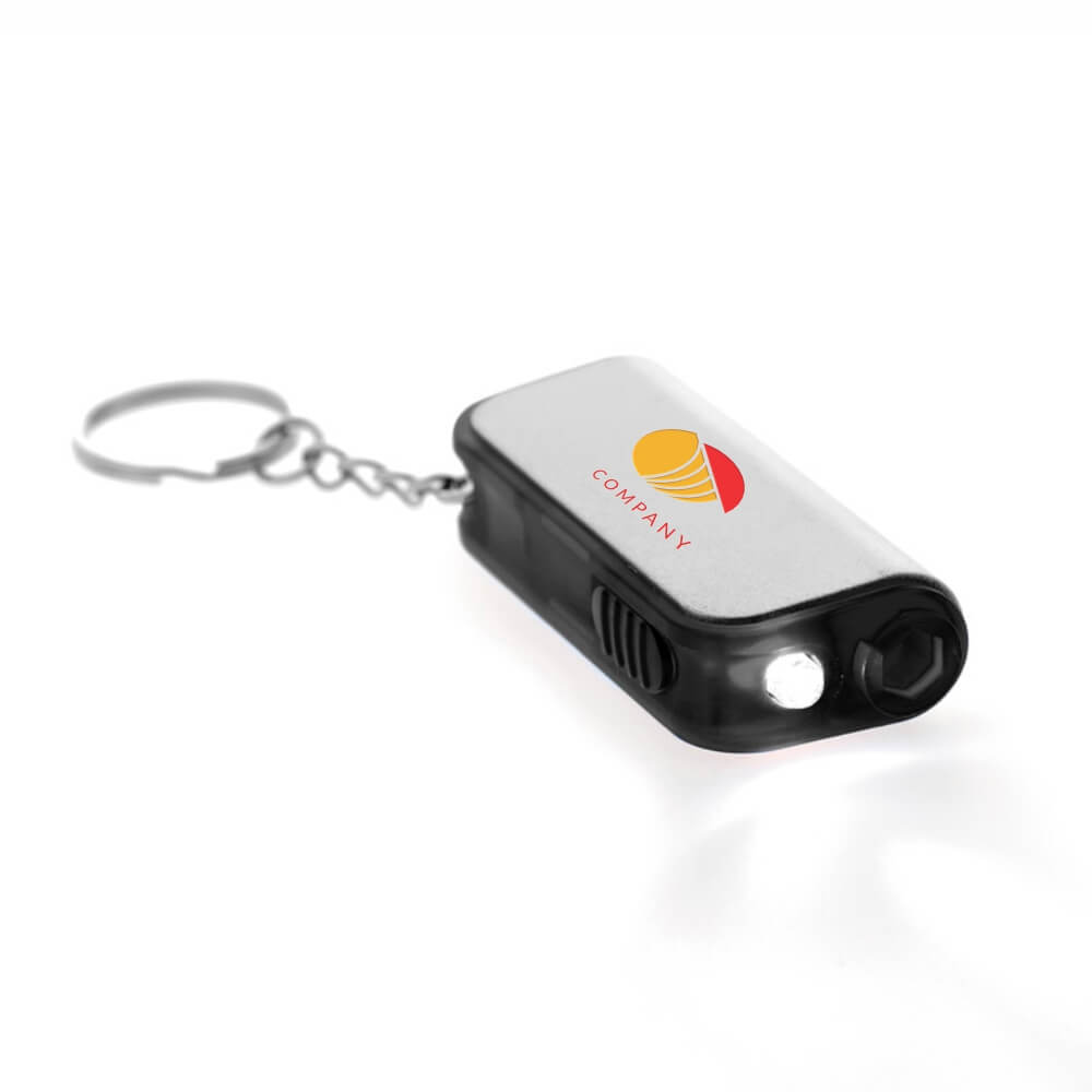 Chaveiro Com Led Gobo Com Ferramenta Preto