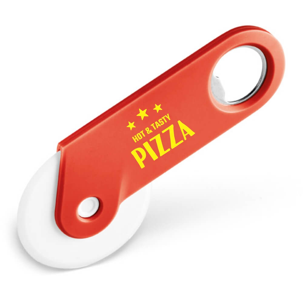 Abridor Cortador De Pizza Tradicional Tokev Vermelho