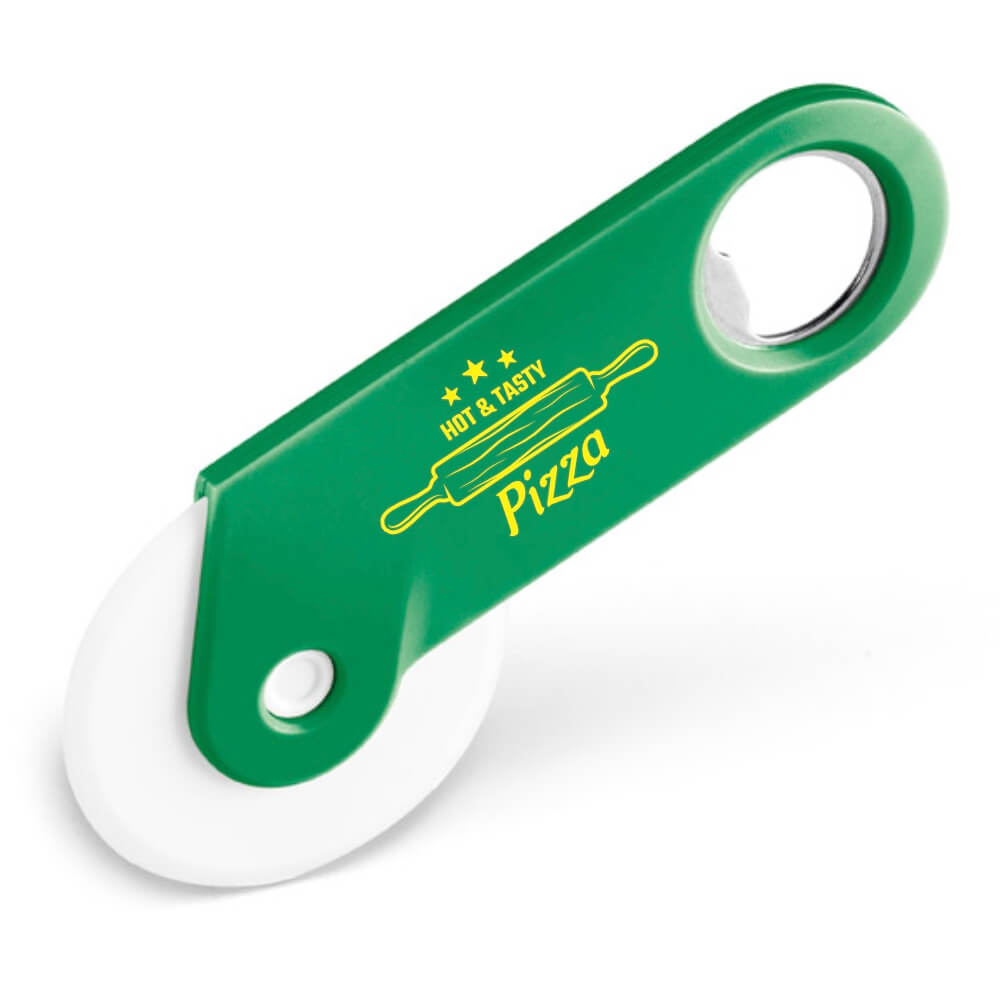Abridor Cortador De Pizza Tradicional Tokev Verde