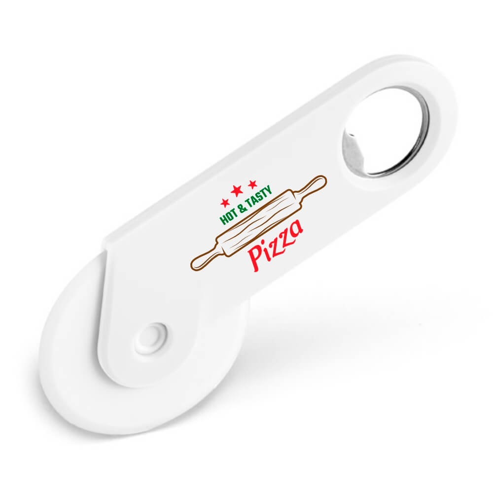 Abridor Cortador De Pizza Tradicional Tokev Branco