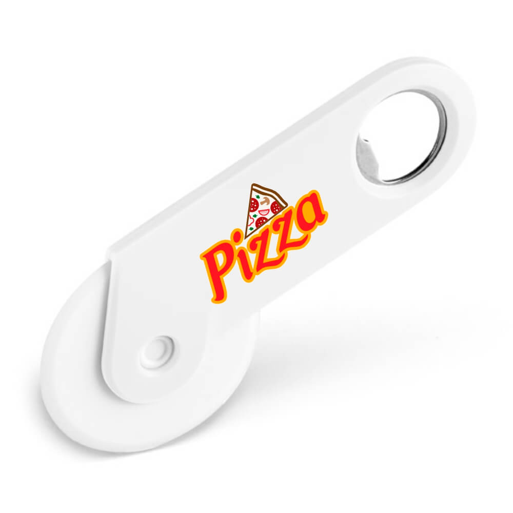 Abridor Cortador De Pizza Tradicional Tokev Branco