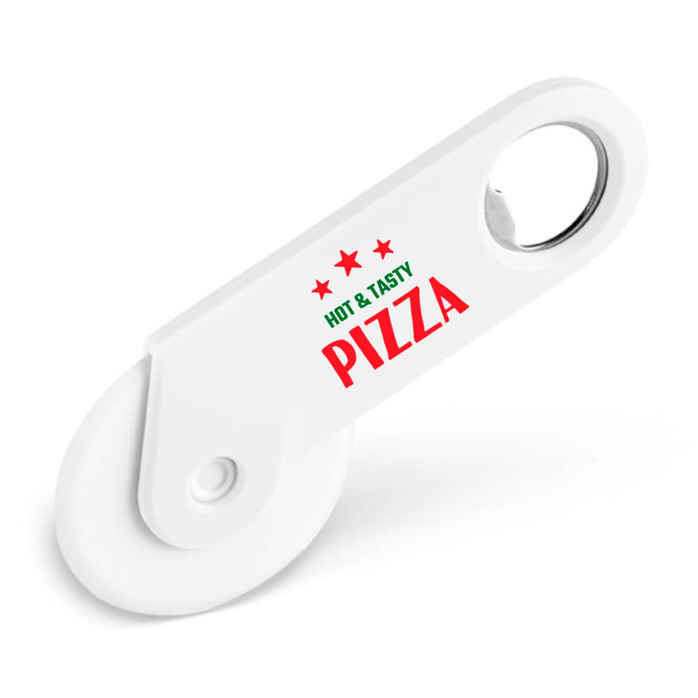Abridor Cortador De Pizza Tradicional Tokev Branco