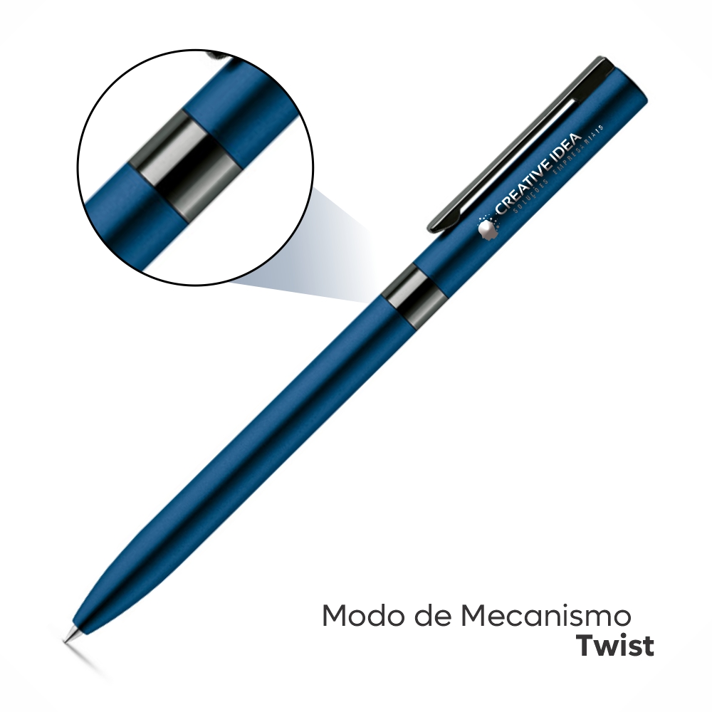 Canetas Gravação a Laser Clare Azul