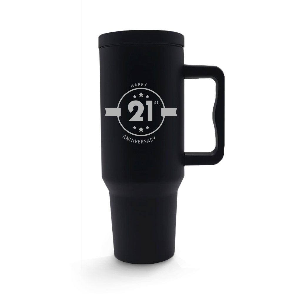Copo Térmico Quench Pro Tampa Lisa 1200ml Preto