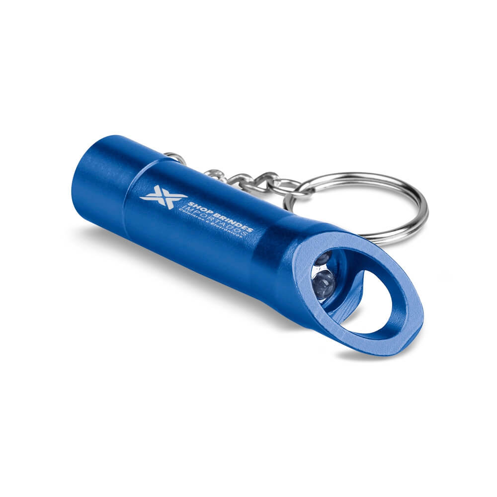 Abridor Gravação A Laser Metal Torchen Com Lanterna Azul