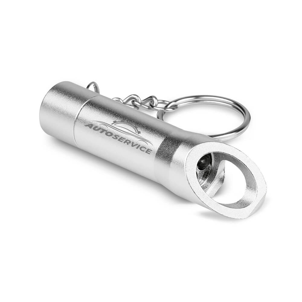 Abridor Gravação A Laser Metal Torchen Com Lanterna Cromado Satinado