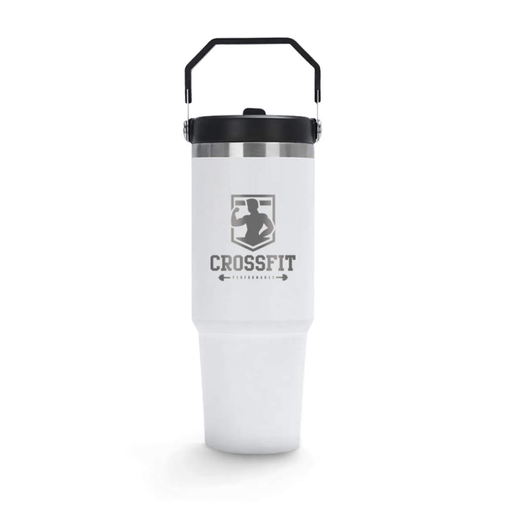 Copos Gravação a Laser Gravação Frontal Copos Térmicos 900ml Branco