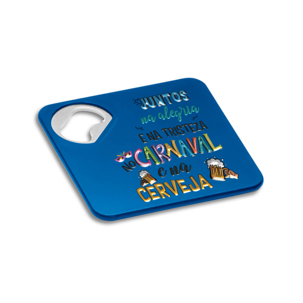 Abridor Com Porta Copo Modelo Funfaye Azul