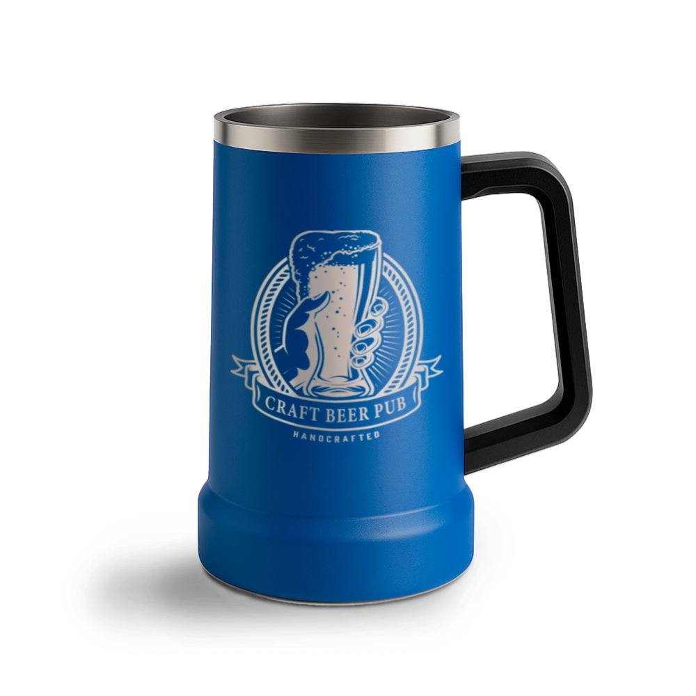 Canecas Gravação A Laser Gravação Frontal Térmica (Azul Claro)