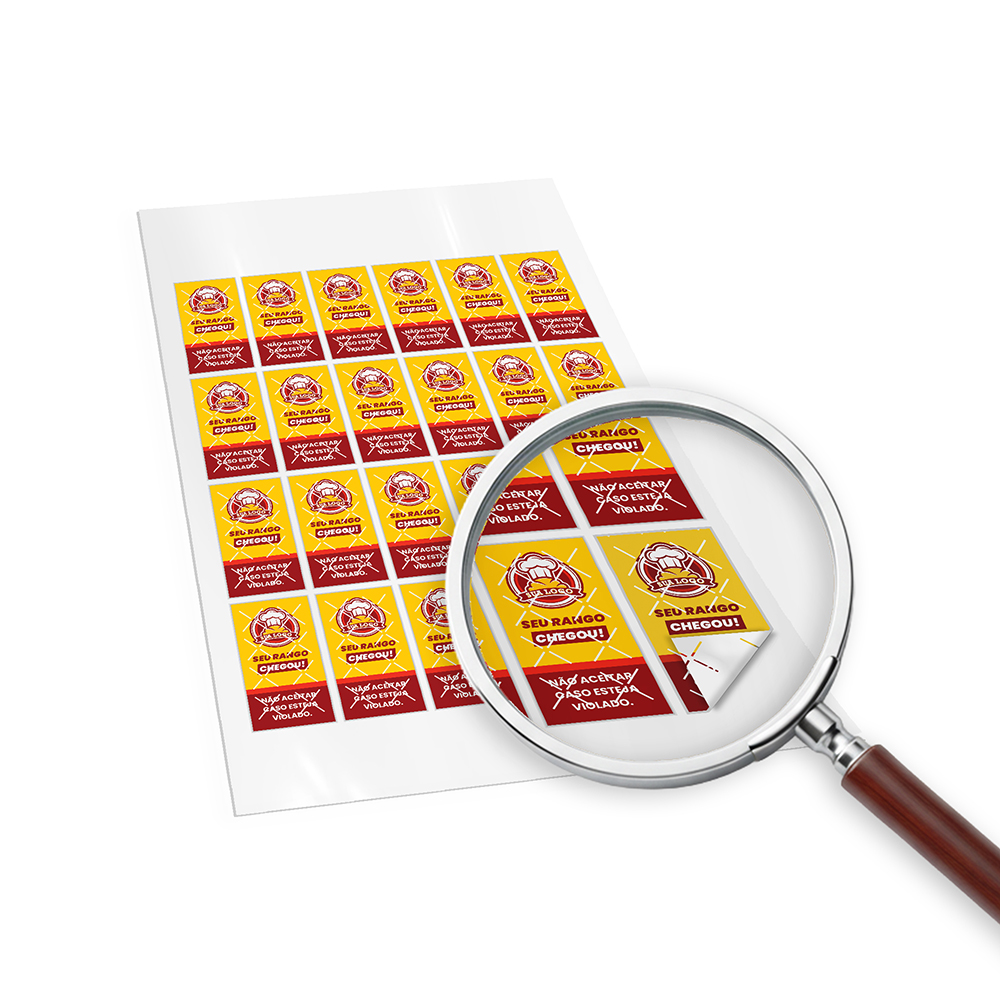 Adesivos Lacre De Segurança Papel 80g Retangular (90x45mm)