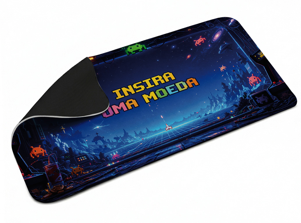 Mousepad Gamer Desk Pad Acabamento Sem Costura (600x300mm)