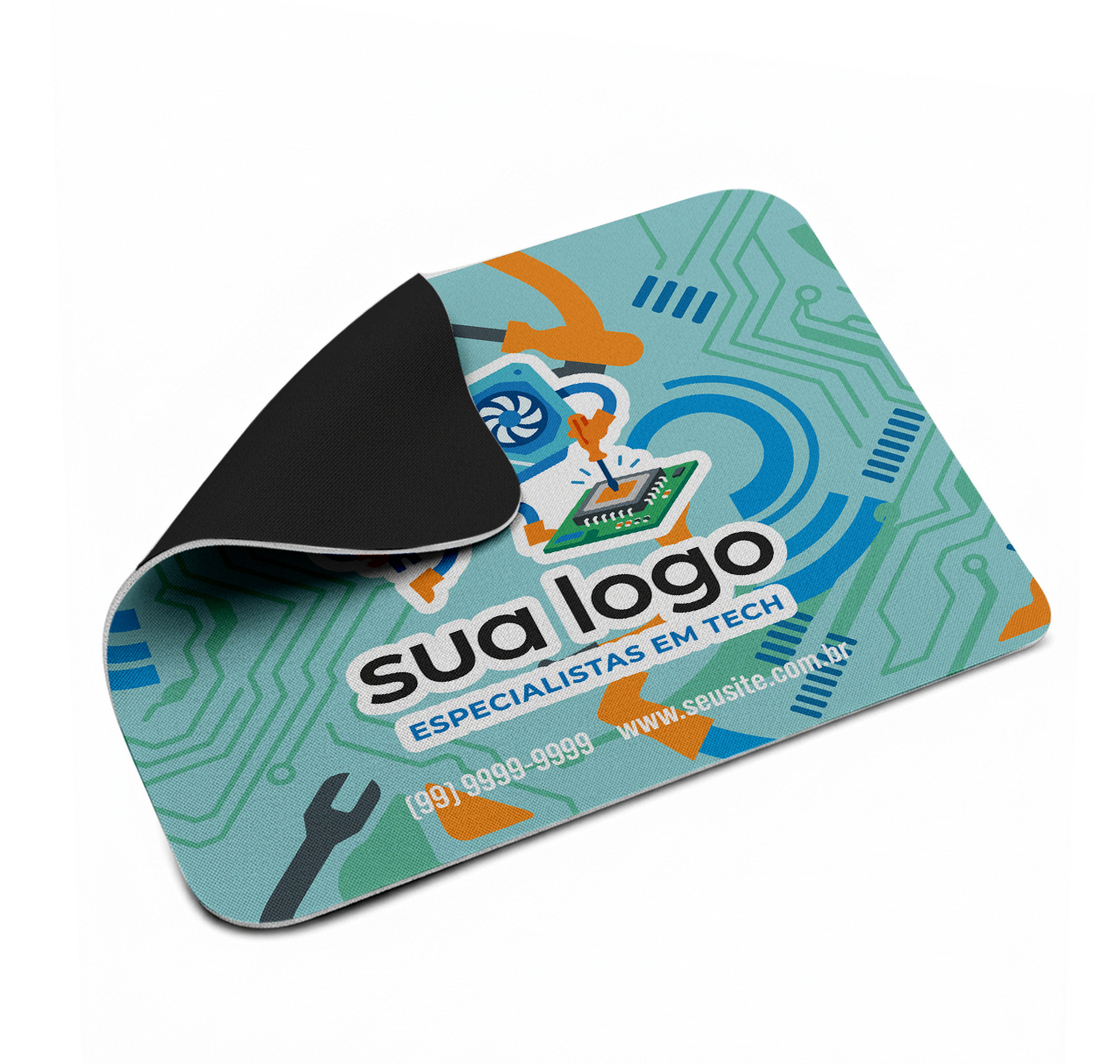 Mousepads Acabamento Sem Costura Retangular (350x250mm)