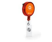 Chaveiro Porta Crachá Retrátil Vermelho