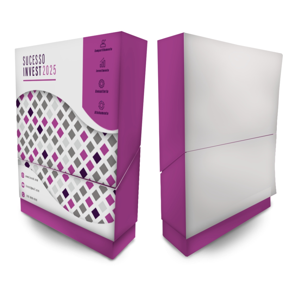 Caixa Porta Mini Panfleto Sem Folhas Brancas Supremo 255g