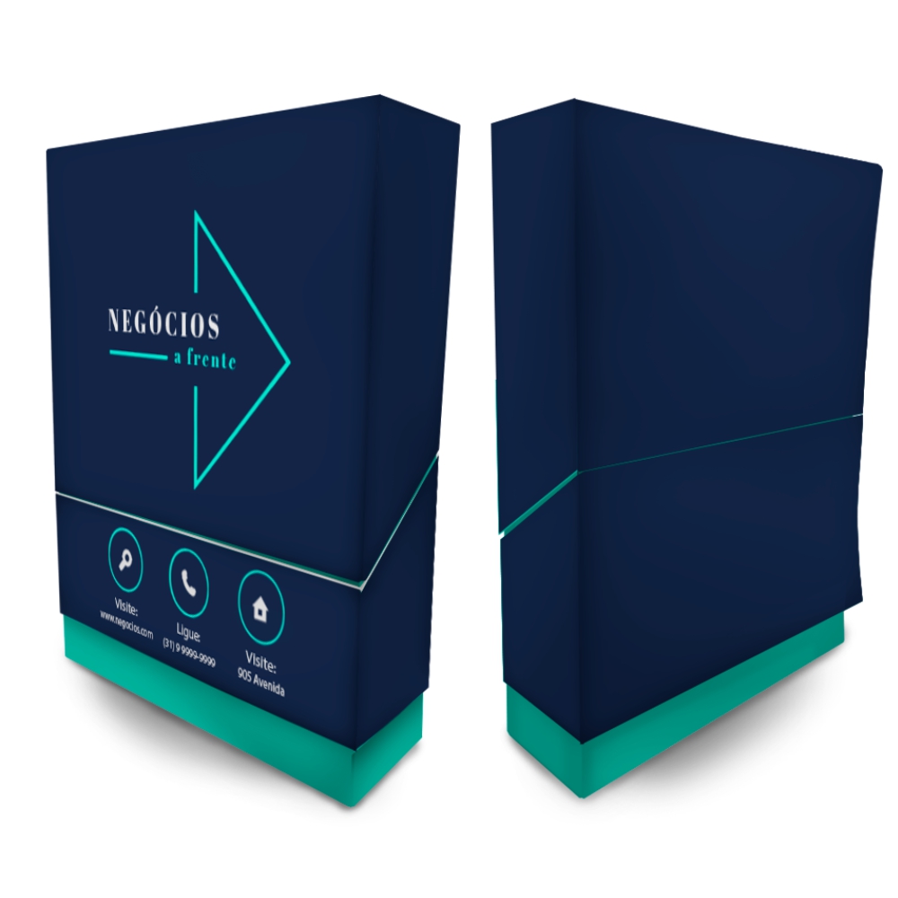 Caixa Porta Mini Panfleto Sem Folhas Brancas Supremo 255g