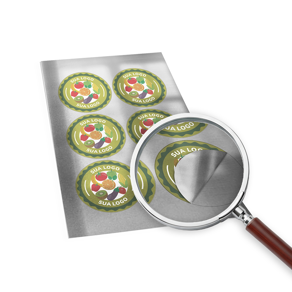 Adesivos Rótulos Folha Bopp Metalizado (135x135mm)