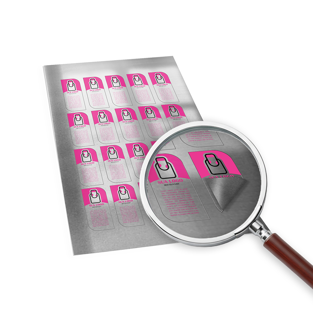 Adesivos Rótulos Folha Bopp Metalizado (50x100mm)