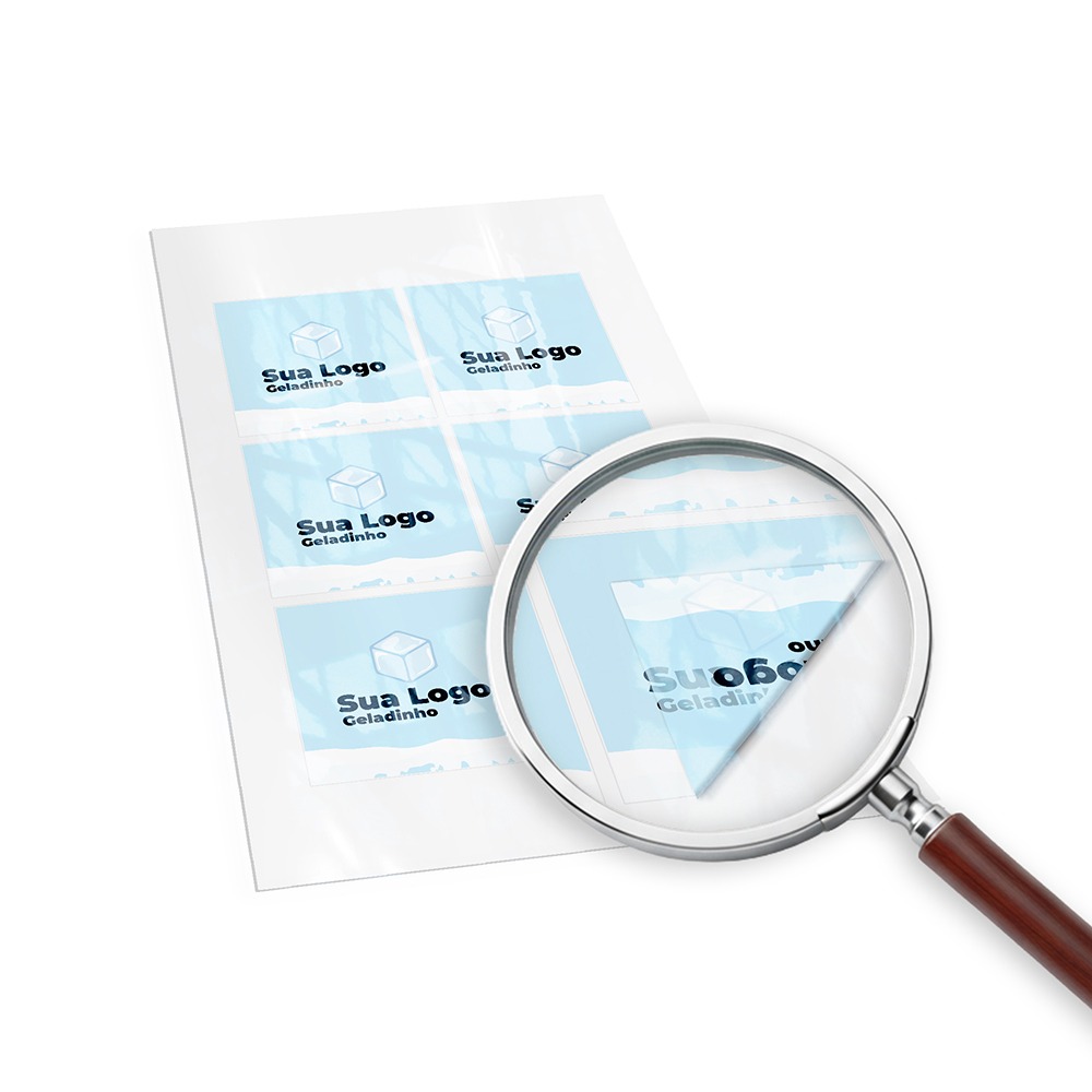 Adesivos Rótulos Folha Bopp Transparente (135x135mm)
