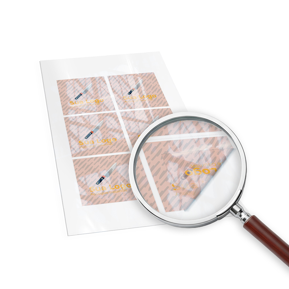 Adesivos Rótulos Folha Bopp Transparente (135x135mm)