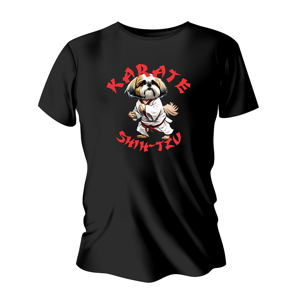 Camisa de Algodão Preta Impressão DTG A4 (Tamanhos Diversos)