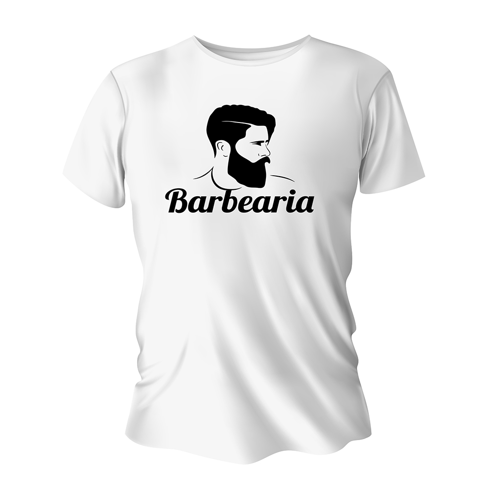 Camisa de Algodão Branca Impressão Silk A4 (Tamanhos Diversos)