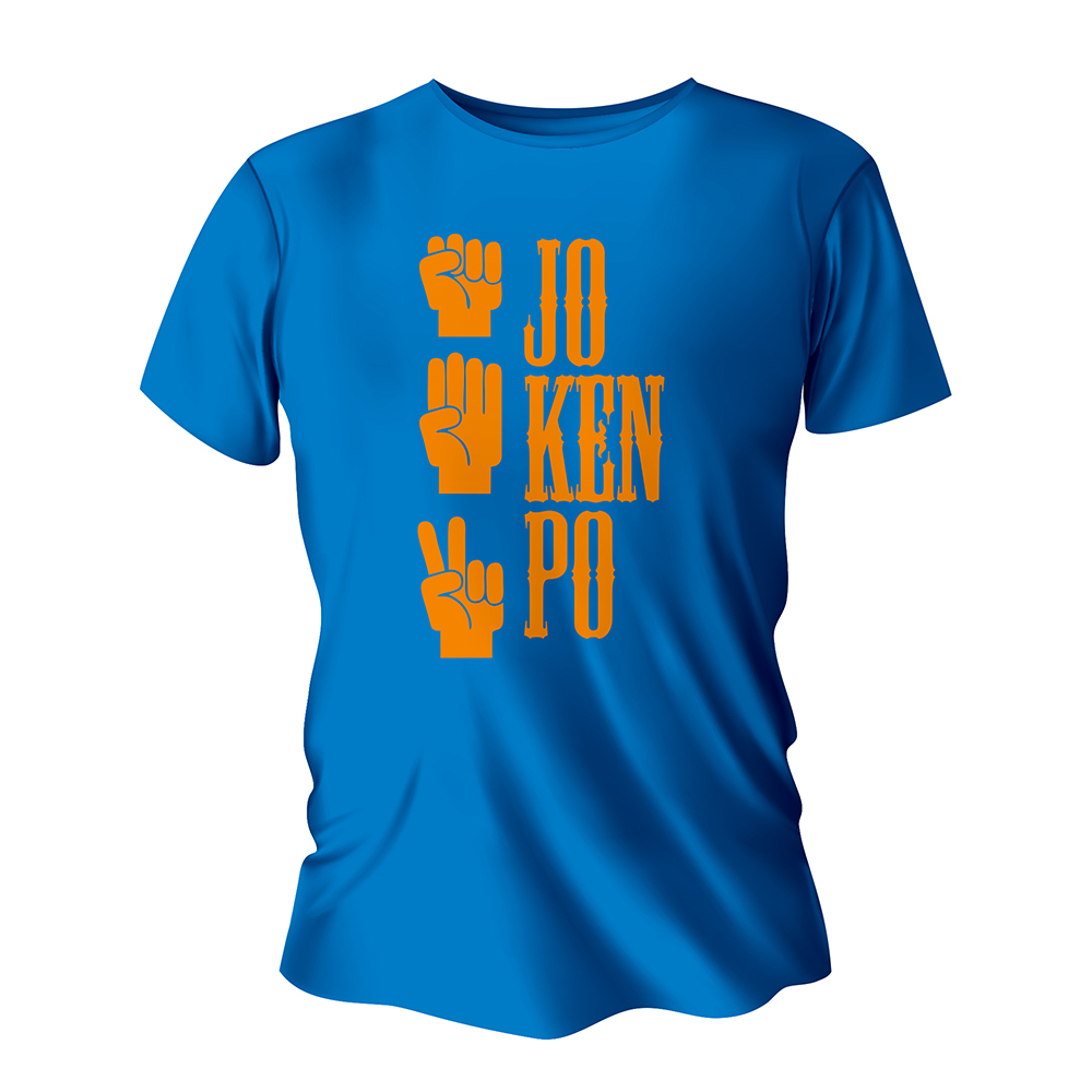 Camisa de Algodão Azul Sky Impressão Silk A3 (Tamanhos Diversos)