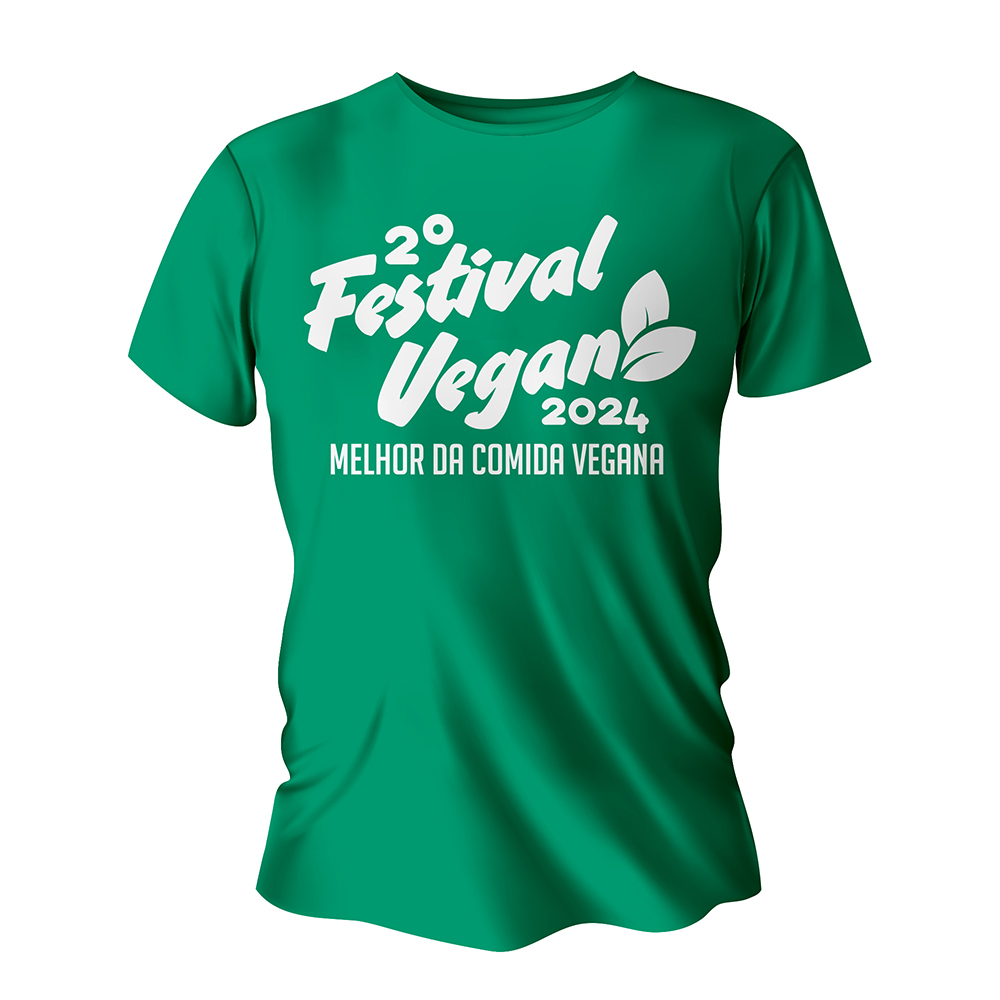 Camisa de Algodão Verde Bandeira Impressão Silk A3 (Tamanhos Diversos)