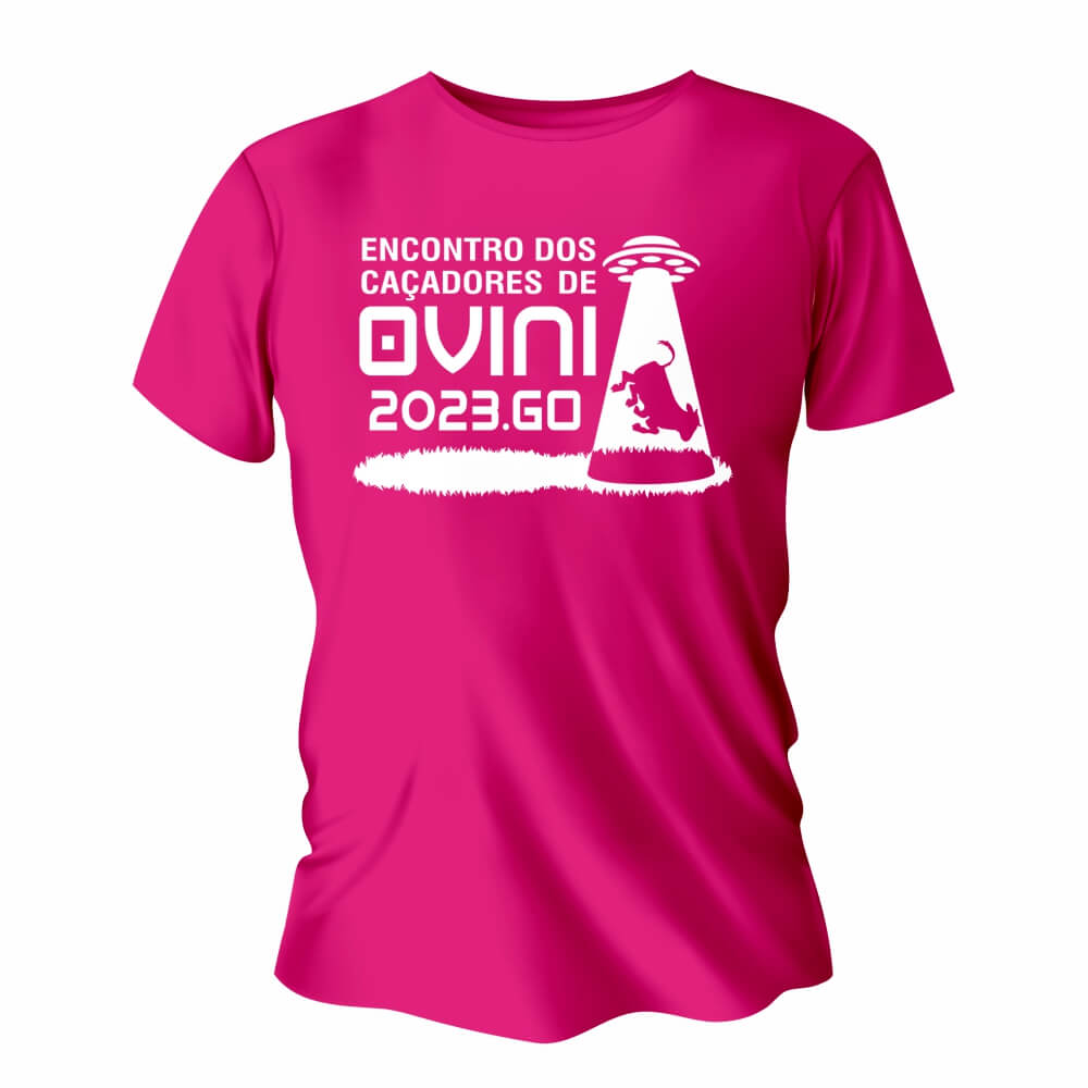 Camisa de Algodão Rosa Pink Impressão Silk A3 (Tamanhos Diversos)