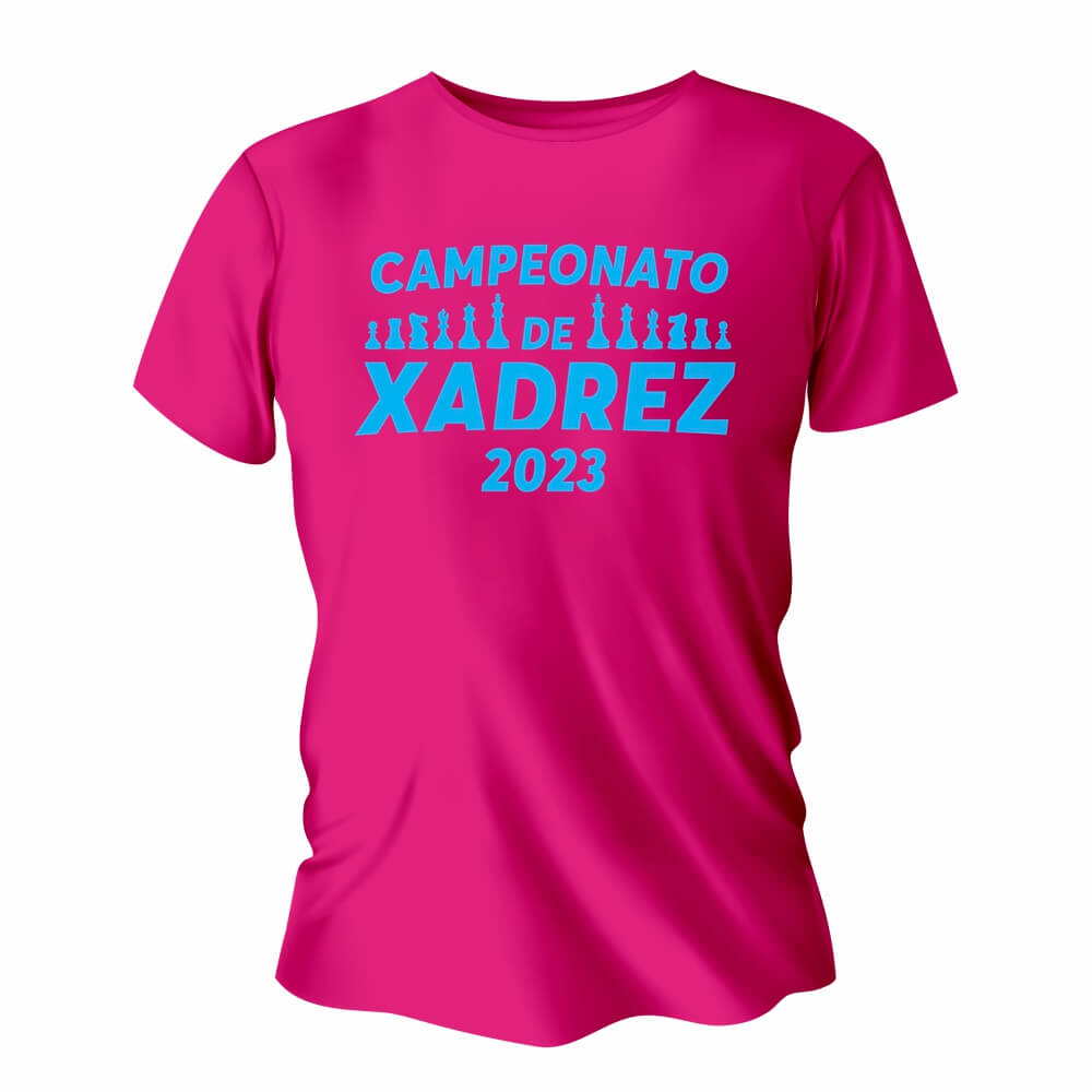 Camisa de Algodão Rosa Pink Impressão Silk A4 (Tamanhos Diversos)