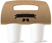 Suporte De Copos Kraft 250g Sem Laminação E Sem Verniz Com 02 Und